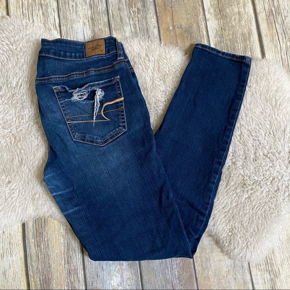 American Eagle Distressed Super Stretch Jeggings - Picture 2 of 11